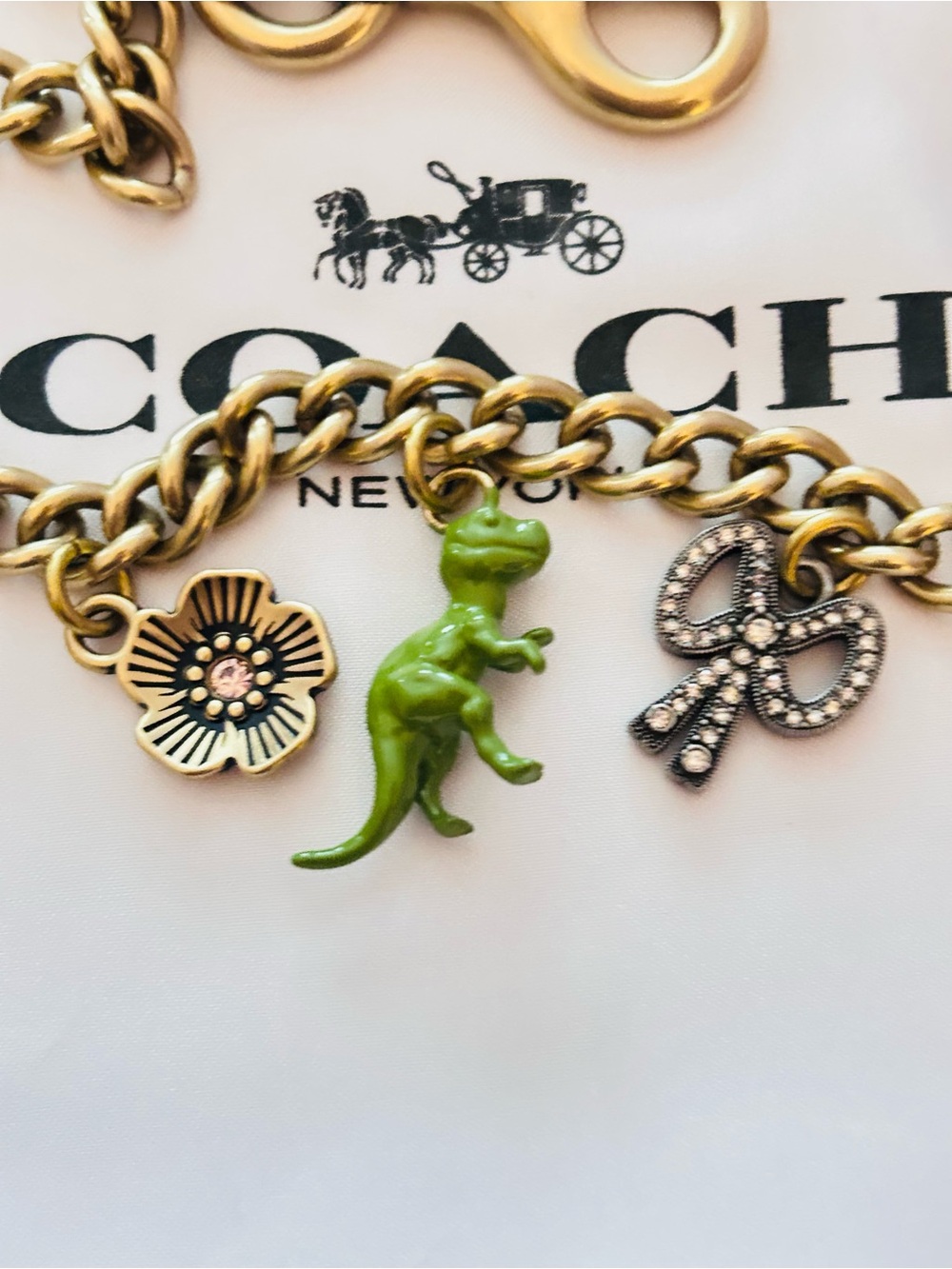 Coach Large Swag Bag Charm/ Keychain - Picture 5 of 12